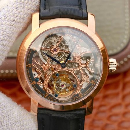 Audemars Piguet Jules Audemars Tourbillon 26357PT.ZZ.D028CR.01 18K Rose Gold Skeleton Dial