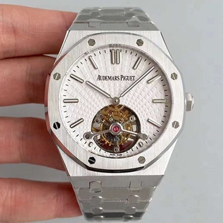 Audemars Piguet Royal Oak Tourbillon Extra Thin 26522 R8 Factory White Dial