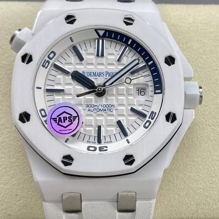 Audemars Piguet Royal Oak Offshore 15707CB.OO.A010CA.01 APS Factory White Rubber Strap