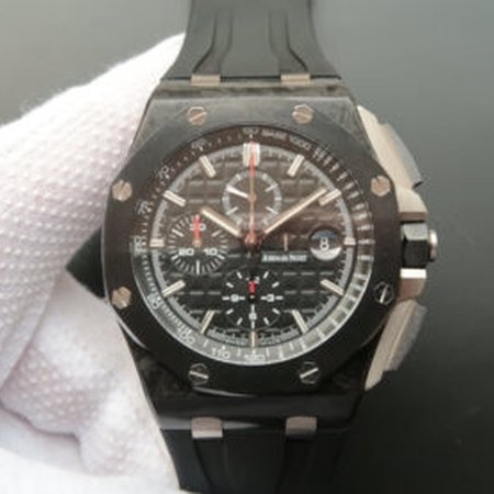 Audemars Piguet Royal Oak Offshore 26400AU.OO.A002CA.01 JF Factory Black Rubber Strap