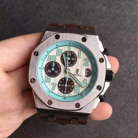 Audemars Piguet Royal Oak Offshore 26187ST.OO.D801CR.01 JF Factory Brown Strap