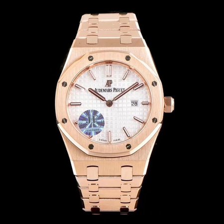 Audemars Piguet Royal Oak Quartz 67650OR.OO.1261OR.01 JF Factory White Dial