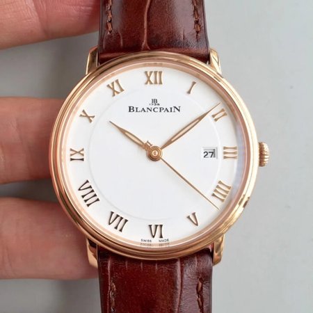 Blancpain Villeret 6651-3642-55B ZF Factory Brown Strap