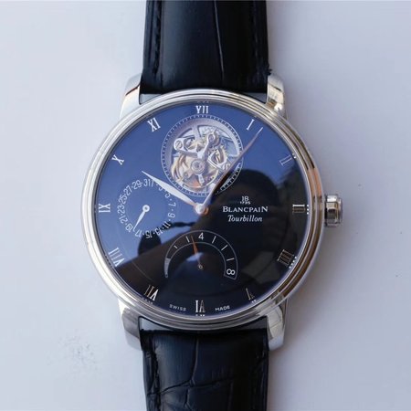 Blancpain Villeret Tourbillon 8 Jours 6025-1542-55b JB Factory Black