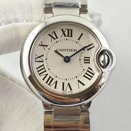 Ballon Bleu De Cartier 28MM W69010Z4 V6 Factory White Dial