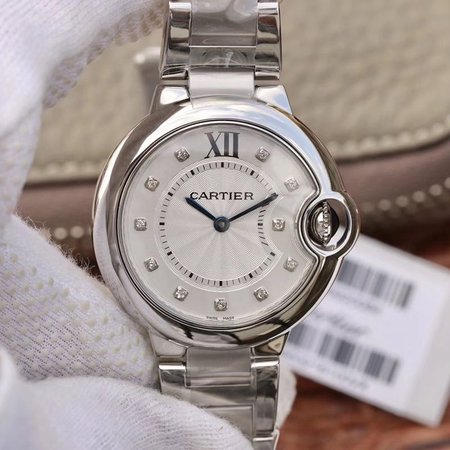 Ballon Bleu De Cartier 33mm V6 Factory White Dial