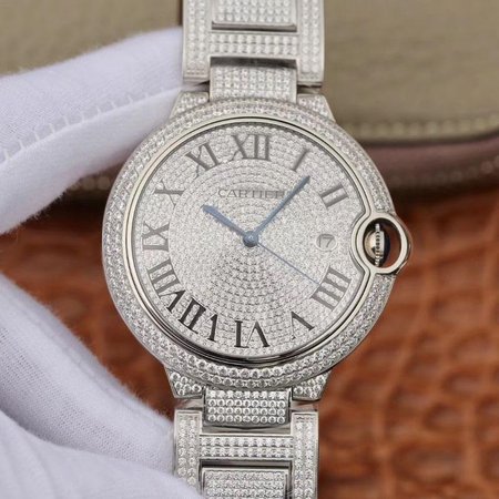 Ballon Bleu De Cartier WE9009Z3 42mm TW Factory Silver Diamond Dial