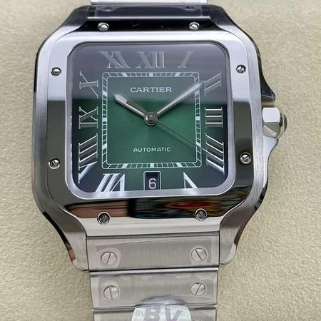 Cartier De Santos WSSA0062 BV Factory Silver Strap