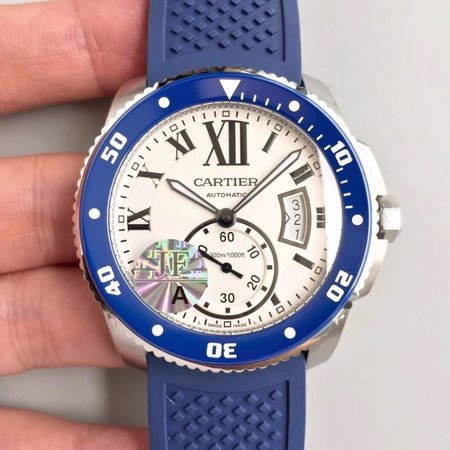 Calibre De Cartier Diver 42MM WSCA0011 JF Factory White Dial