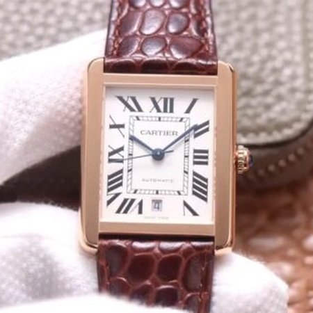 Cartier Tank W5200026 V9 Factory White Dial