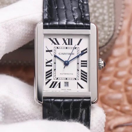 Cartier Tank WSTA0029 V9 Factory Black Strap