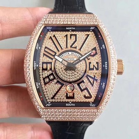 Franck Muller 8880 SC DT Rose Gold Diamond Dial