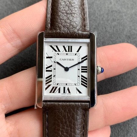 Cartier Tank WSTA0030 K11 Factory Stainless Steel Bezel