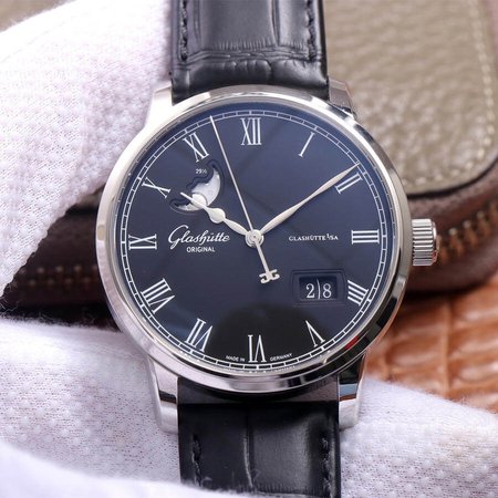 Glashutte Senator 1-36-04 V9 Factory Stainless Steel Bezel