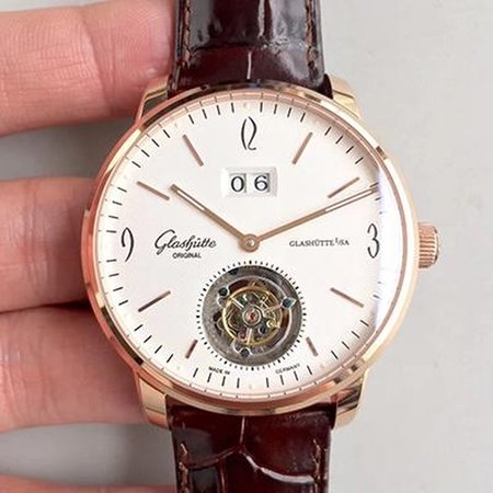 Glashutte Original Senator Excellence Tourbillon White Dial