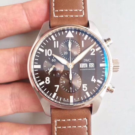 IWC Pilot Chronograph Edition Le Petit Prince IW377713 ZF Factory Chocolate Dial