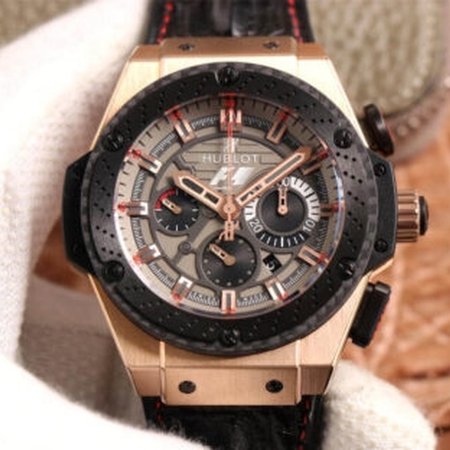 Hublot King Power 703.ZM.1123.NR.FMO10 V6 Factory Black Strap