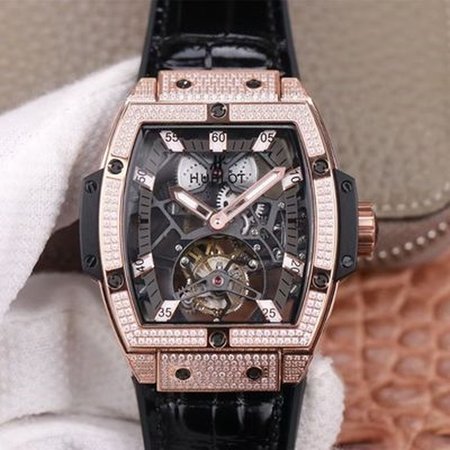 Hublot Masterpiece Tourbillon 906.OX.0123.VR.AES13 JB Factory Rose Gold Diamond