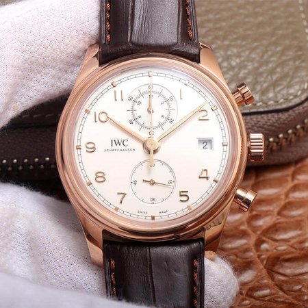 IWC Portugieser IW390301 ZF Factory Brown Strap