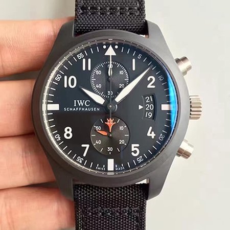 IWC Pilot Top Gun Chronograph IW389001 ZF Factory Anthracite Dial