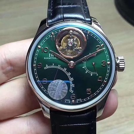 IWC Portuguese Tourbillon YL Factory Green Dial