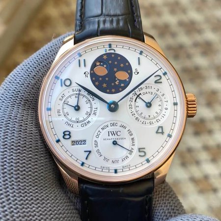 IWC Portuguese Perpetual Calendar IW503405 APS Factory Leather Strap