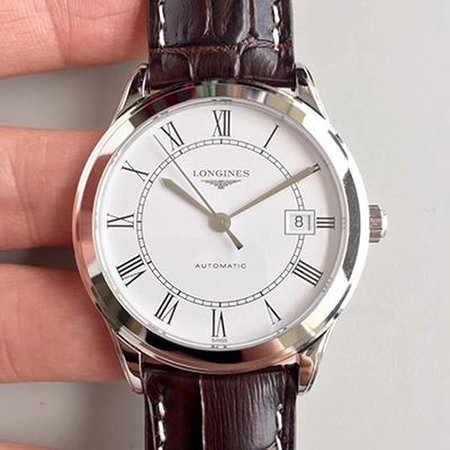 Longines Record L2.820.4.11.2 White Dial