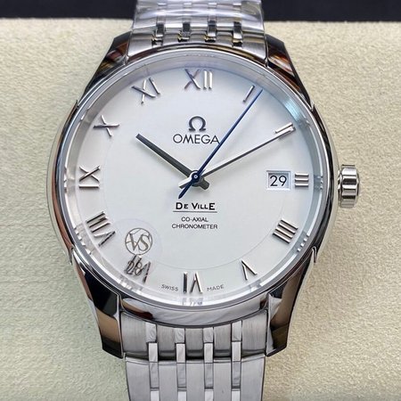 Omega De Ville 431.10.41.21.02.001 VS Factory Stainless Steel White Dial