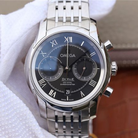 Omega De Ville Chronograph 42MM 431.10.42.51.01.001 OM Factory Black Dial