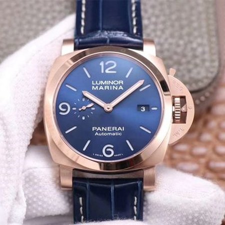 Panerai Luminor Marina Goldtech PAM01112 VS Factory Blue Dial