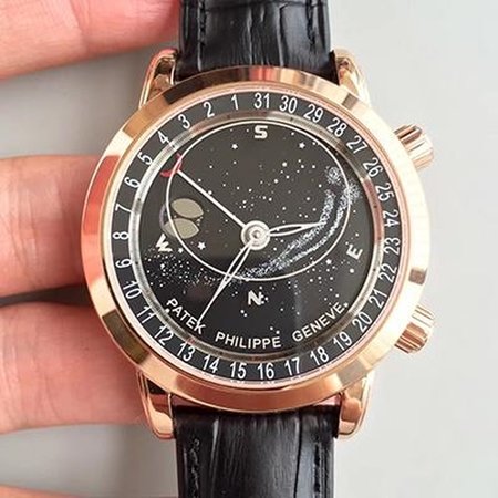 Patek Philippe Grand Complications Sky Moon Celestial 6102R-001 TW Factory Black Dial