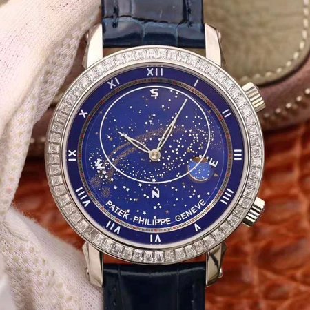 Patek Philippe Grand Complications Sky Moon Celestial 5102G TW Factory Blue Dial