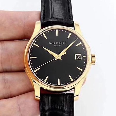 Patek Philippe Calatrava 5227 18K Yellow Gold Black Dial