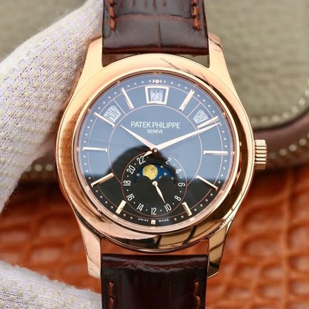 Patek Philippe Annual Calendar 5205G-001 KM Factory Black Dial