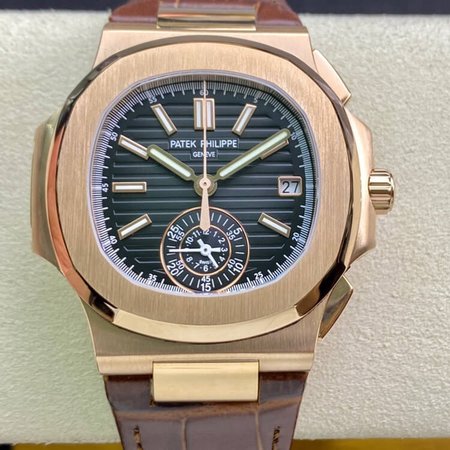 Patek Philippe Nautilus 5980 3K Factory V2 Brown Strap