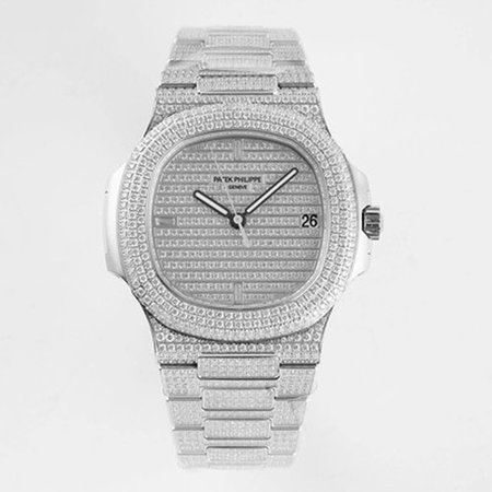 Patek Philippe Nautilus 5719/10G-010 PPF Factory V4 Silver Diamond