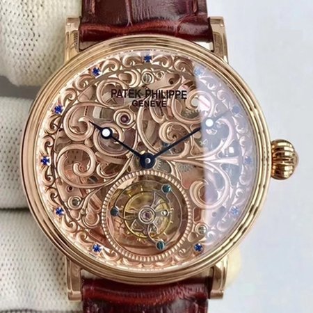 Patek Philippe Tourbillon Rose Gold Skeleton Dial