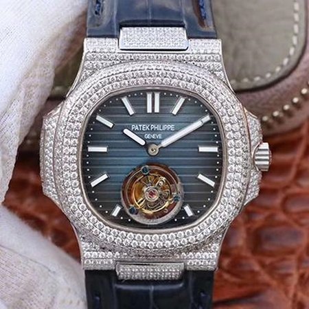 Patek Philippe Nautilus Jumbo 5711 Tourbillon R8 Factory Blue Dial