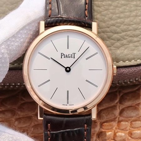 Piaget Altiplano Mecanique P10584 G0A31114 MKS Factory Rose Gold White Dial