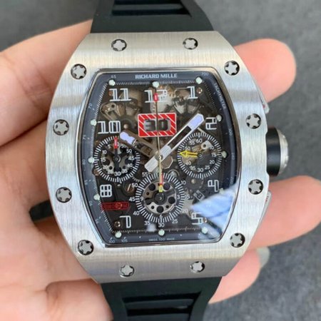 Richard Mille RM011 KV Factory Rubber Strap