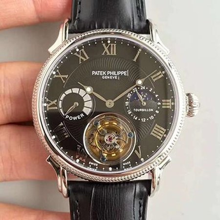 Patek Philippe Tourbillon Moonphase Black Dial