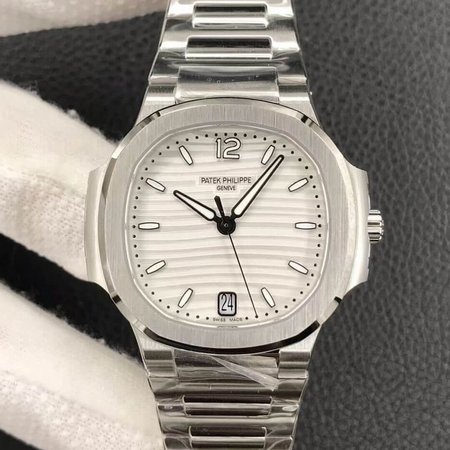 Patek Philippe Nautilus Ladies 7118/1A-010 3K Factory White Dial