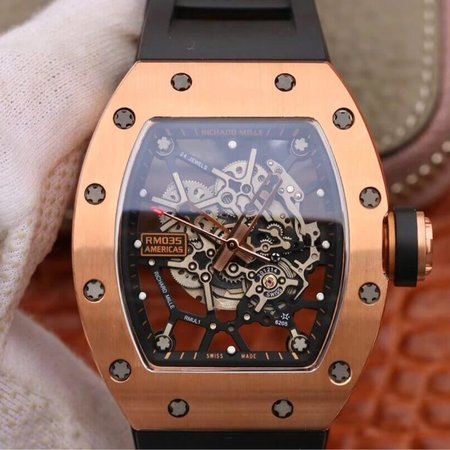 Richard Mille RM035 Americas KV Factory Rubber Strap