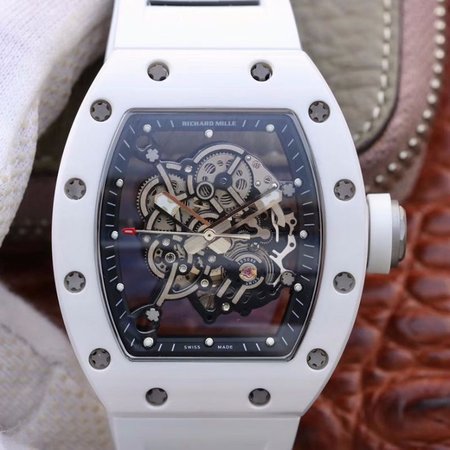 Richard Mille RM055 KV Factory V2 White Ceramic Skeleton Dial