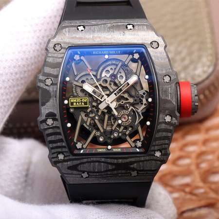 Richard Mille RM35-02 ZF Factory Black Rubber Strap