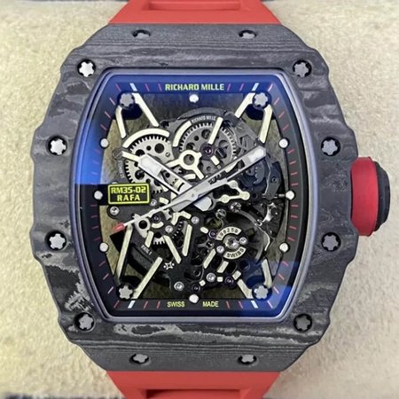 Richard Mille RM35-02 T+ Factory Skeleton Dial Red Strap