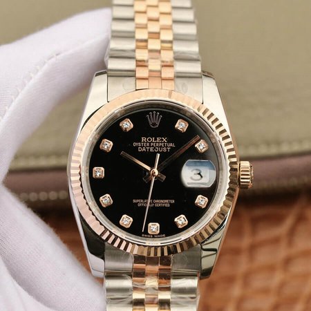 Rolex Datejust 116231 GM Factory Black Dial