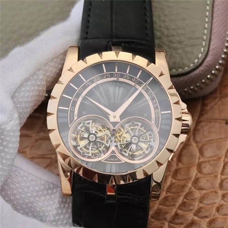 Roger Dubuis Excalibur RDDBEX0280 JB Factory Black Strap