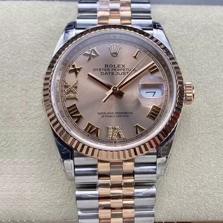 Rolex Datejust M126231-0027 36MM VS Factory Gold Bezel