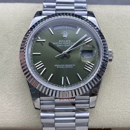 Rolex Day Date M228236-0008 GM Factory V2 Green Dial Stainless Steel